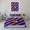 Purple Royal Crown Emblem Bedding Bedding Duvet Cover Set Duvet Cover Pillowcases  (1 * Duvet Cover 2 * Pillowcases, without duvet insert)