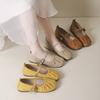 Franse retro damesschoenen zachtzool schoenen zomer Koreaanse versie designgevoel met rode Mary Jane enkelschoenen platte schoenen