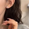 Korean Exquisite Pearl Zircon Earrings: Retro Fashion Design for Women