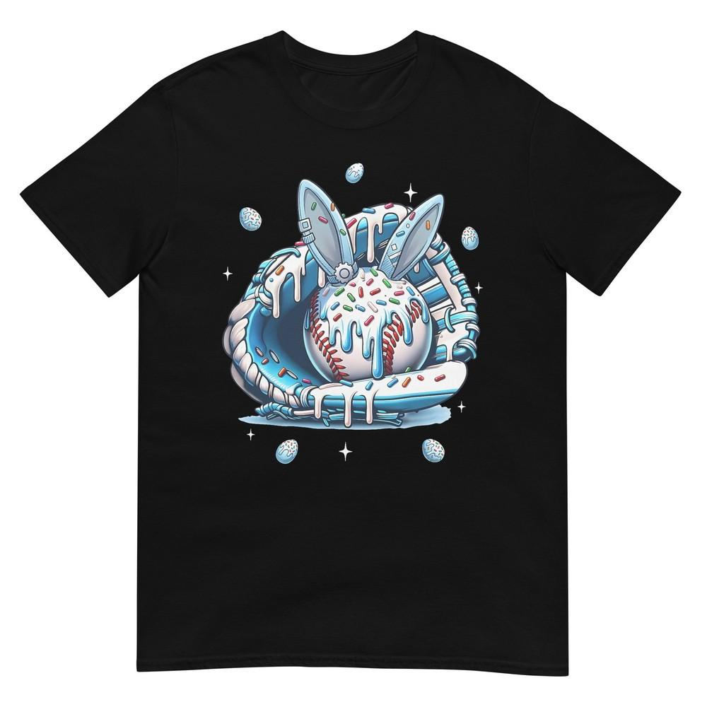 Happy Easter Baseball Player Bunny Sports Boys Kids Girls TShirt