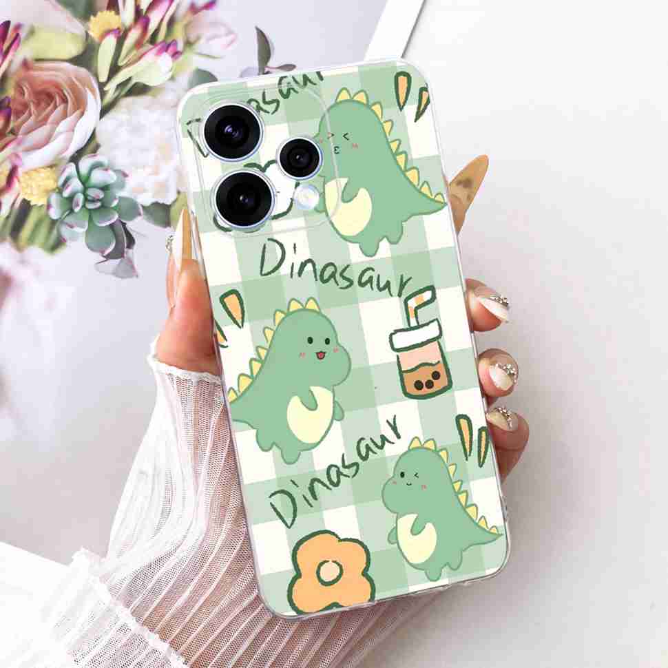 Para Oppo Reno15 5G Funda Flor Colorida Silicona Suave Cubierta Trasera Para Oppo Reno15 Reno 15 5G CPH2825 Carcasa de Teléfono Fundas