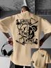 Summer 100 pure cotton Unisexs casual smile enjoyUnisext bear street graffiti style loose round neck short sleeved Tshirt top