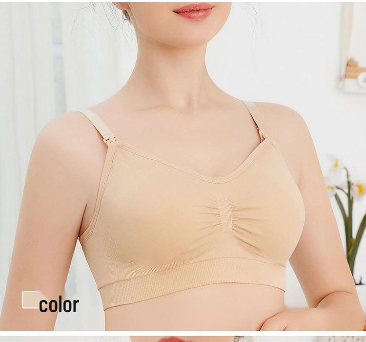 Hands-Free Wireless Nursing & Pumping Bra with Top-Open Buckle