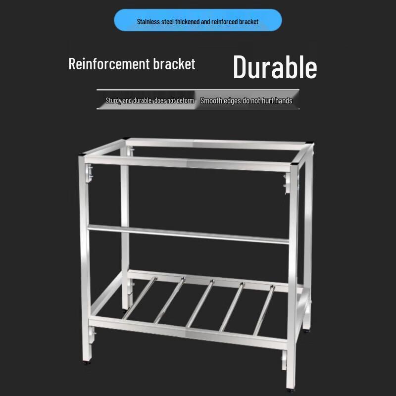 CHENDU Stainless Steel Double Basin Sink Stand