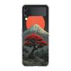 Transparent Phone Case For Samsung Galaxy Z Flip 3 4 5 6 7 Hard Folding PC Z Flip3 Flip4 Cover Japanese Style Art Japan