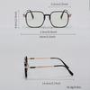 1 Pair Unisex Square Light-Sensitive Color-Changing Glasses for Phone & Computer - Stylish and Versatile Eyewear