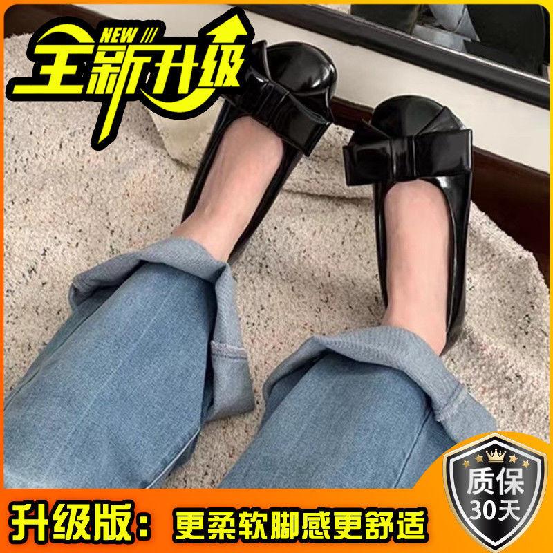 Korean Style Gentle Shoes Women's Spring and Summer 2025 Casual Versatile Soft Flat Bottom Temperament Shallow Mouth Single Shoes Doudou Shoes