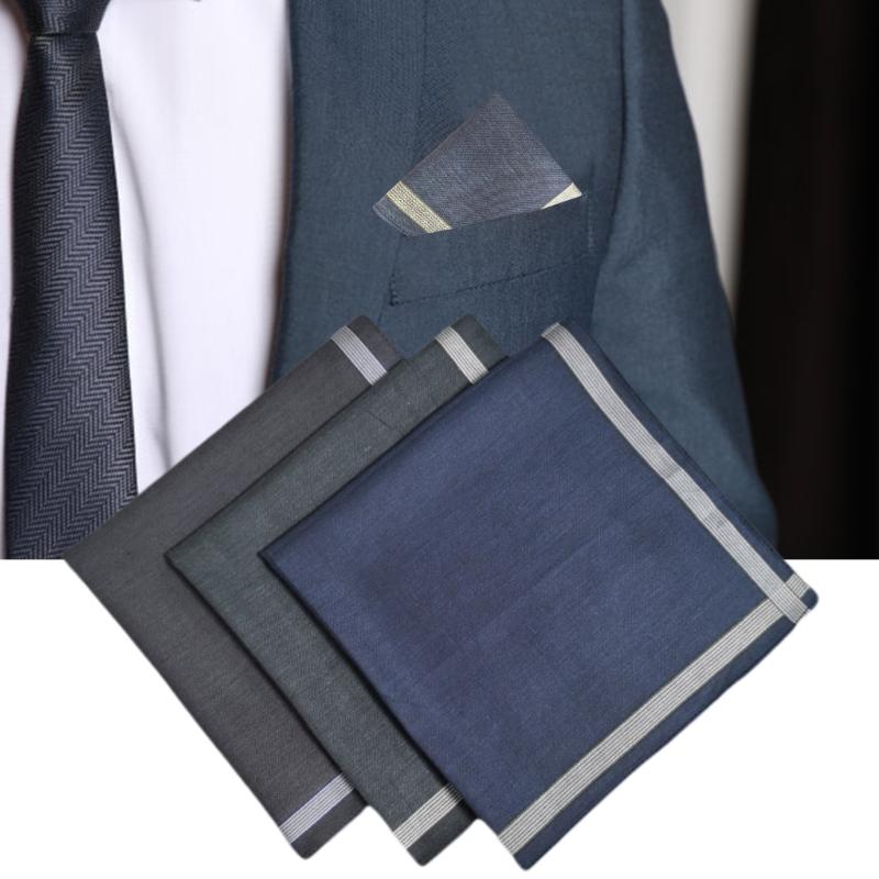 3 SZTUKI Męskie Chusteczki z Winylowymi Wzorami Miękka Bawełniana Chusteczka do Codziennego Użytku i na Event 43x43cm