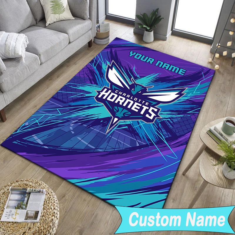 Custom NameCharlotte Logo Art Carpet, Indoor Rug, Chair Rug, Living Rooms, Doormat Made From Polyester Home Decor Birthday Christmas Gifts