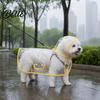 Waterproof Pet Jacket Clear Dog Raincoat Poncho EVA Rain Suit for Small Medium Dogs with Leash Hole Hood And Hole Teddy Bichon Outdoor Walking