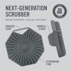 Silicone For Brush Body Showering Polygonal Silicone Bath Brush Portable Massage Brush For Fish Fins