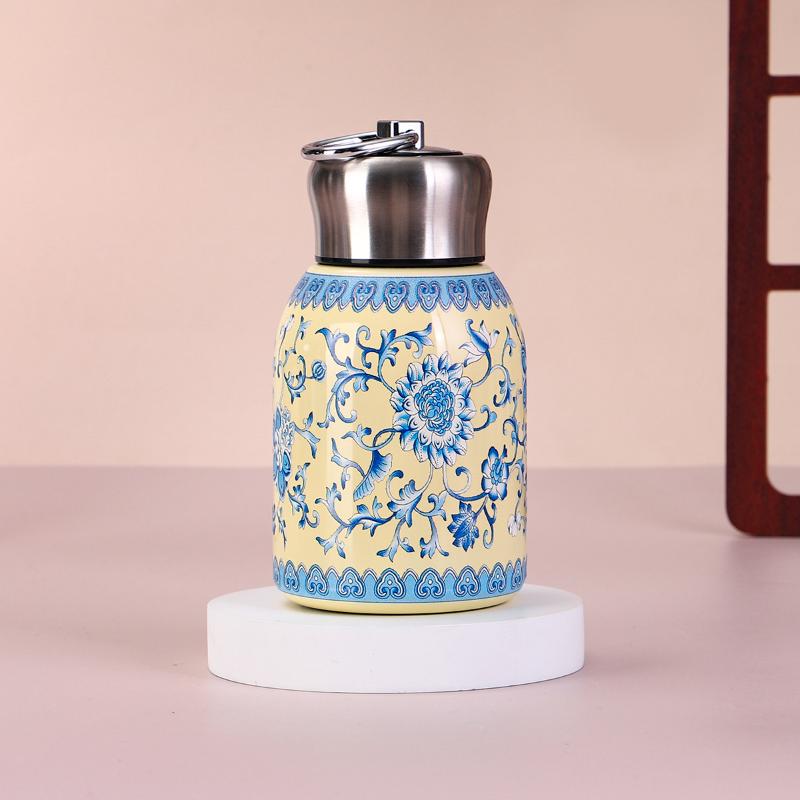 300Ml Portable Pocket Cup Insulated Cup Outdoor With Lifting Ring Double-Layer Vacuum Handy Cup Stainless Steel Insulated Cups