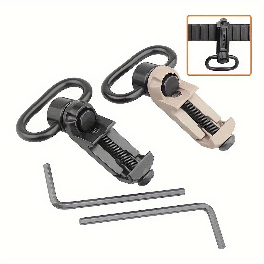 Tactical QD Sling Mount RSA Rail Attachment Zinc Alloy Metal Fiber Single Double Point for Hunting Fishing Gear Enthusiasts