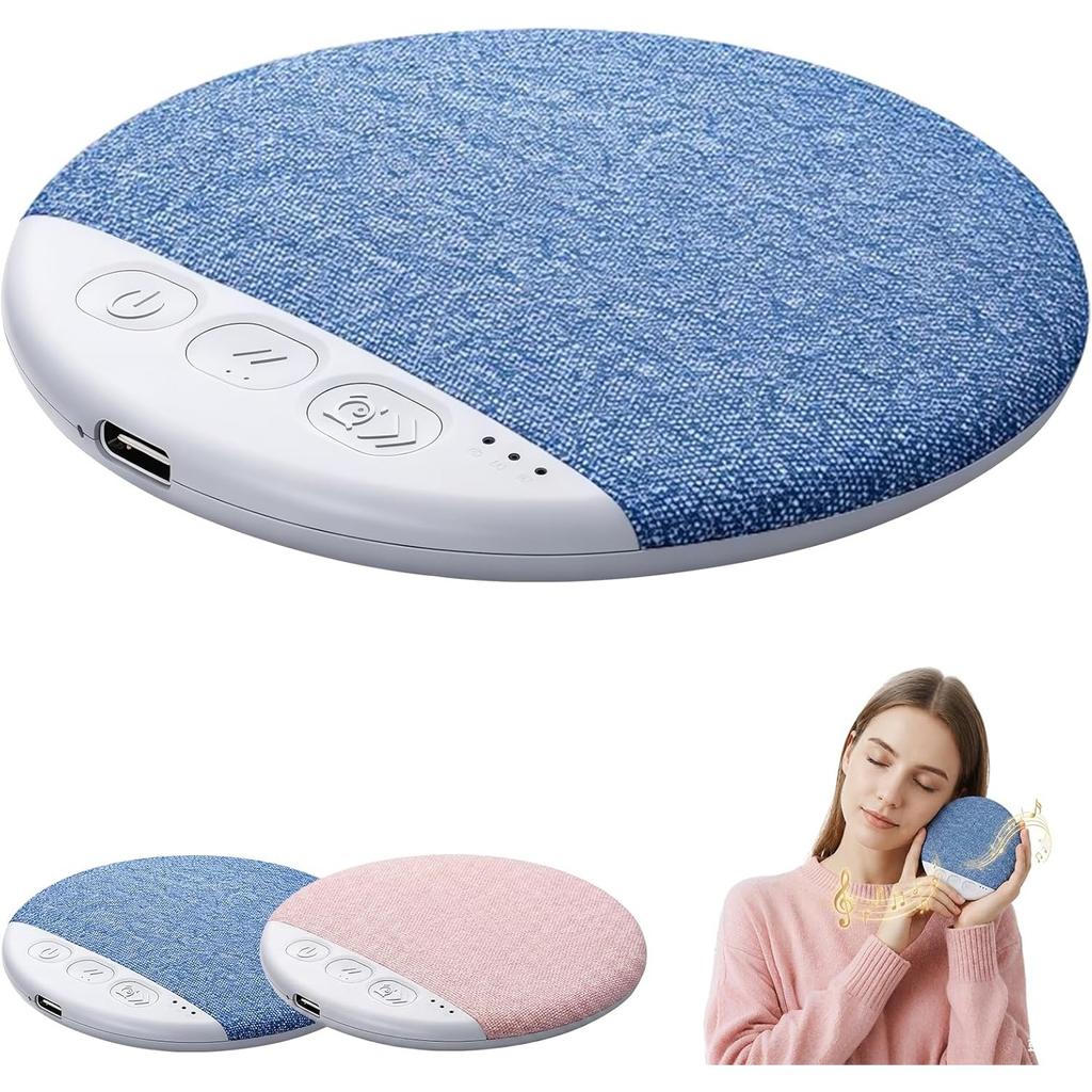 Sleep Pillow Speaker, Bluetooth Pillow Speaker with White Noise Timer Wireless Sleep Aid with Stereo Bass Private Sleep Headphones for Adult Kids