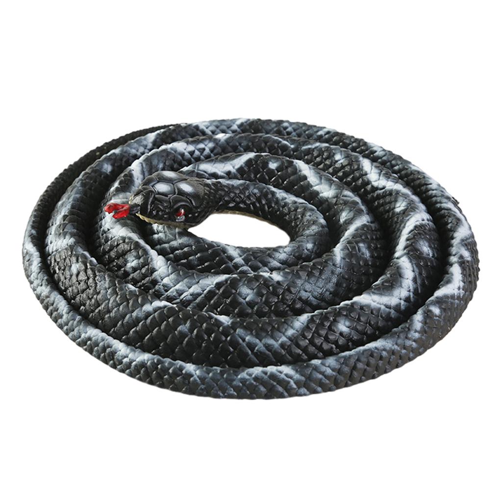 Simulation Snake Toy Garden Rubber Snakes Realistics Trick Toy For Play Pranks