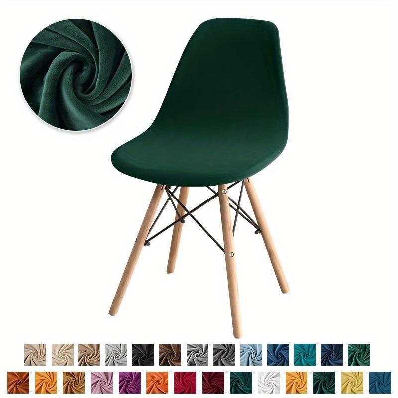 1PCS Solid Color Chair Cover Stretch Armless Chair Covers High Quality Elastic Dining Seat Case For Wedding Hotel Banquet