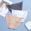 Seamless Lace 3pcs Sexy Women Panties Silk Lingerie Girls Cute Bow Underpants