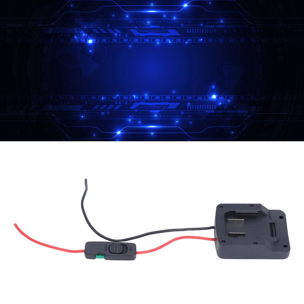 Power Tool Battery Adapter with Fuse Switch Wire Terminal for PARKSIDE X20V TEAM 20V PAP20A1 PAP20A3