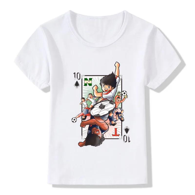 Hot Sale Anime Captain Tsubasa Le Petit Footballer Print Kids T-shirt Baby Boys Girls Clothes Summer Children Cotton T Shirt