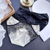 Ladies Spring Summer Bright Face Light Luxury Lace Edge Ice Silk Sexy Panties