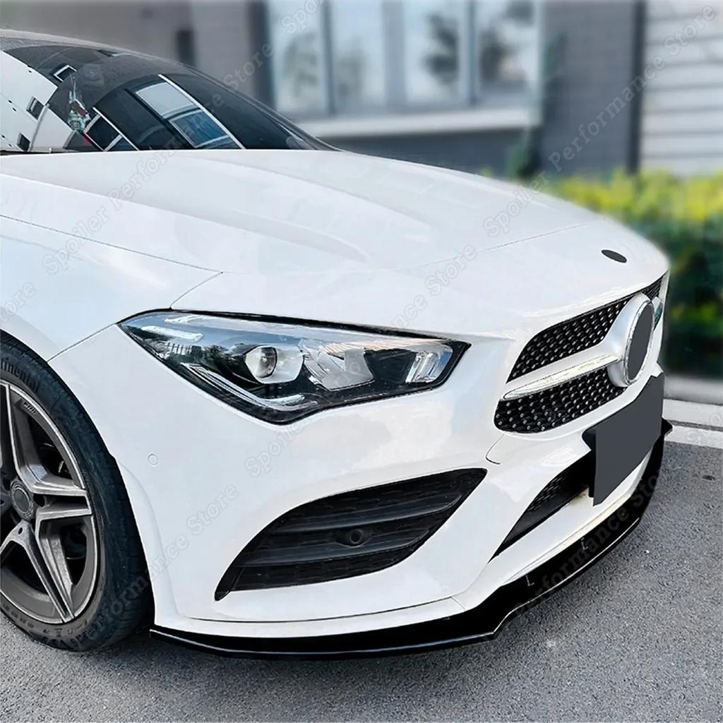 Maxton Style Front Bumper Lip Splitter Spoiler Body Kit for Mercedes Benz CLA C118 X118 AMG Line CLA200 CLA220 CLA 250 2019-2023