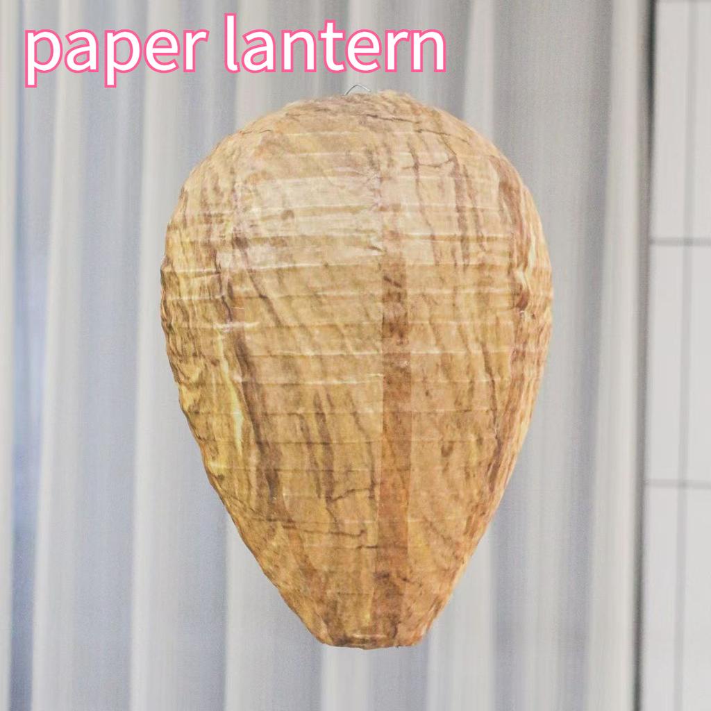 Simulation Wasp Nest, Natural Bee Repellent, Outdoor Hanging Artificial Beehive, for Garden Patio Porch Courtyard