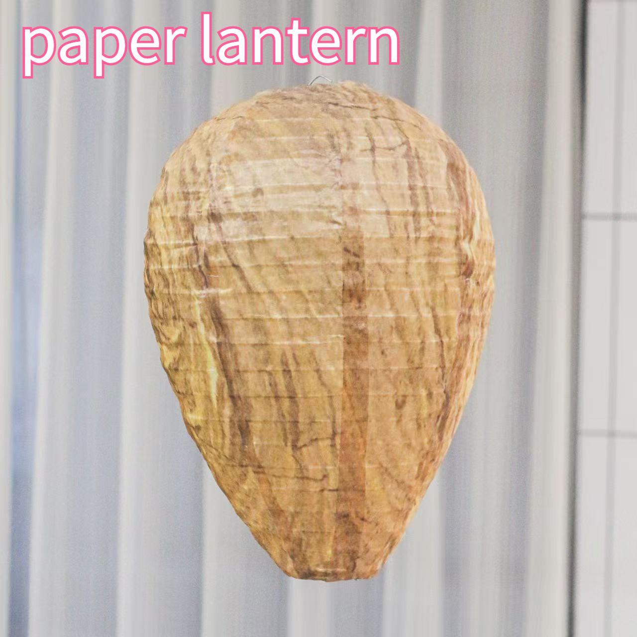 

Simulation Wasp Nest, Natural Bee Repellent, Outdoor Hanging Artificial Beehive, for Garden Patio Porch Courtyard