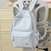 Schoolbag Korean Version of High-value New Middle and High School Students Class Schoolbag Lightweight Large-capacity Backpack Embroidered Versatile