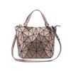 WTEMPO Creative Geometric Diamond Handbags Bucket Women Luminous Přenosné jednoramenní Messenger Bags