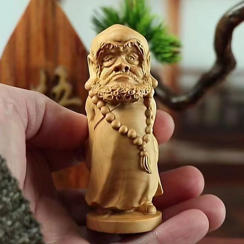 

резьба по дереву скульптуры и фигурки патриарха Бодхидхармы персонажи Будды Шакьямуни маленький Будда Дом Комната Офис Будда
