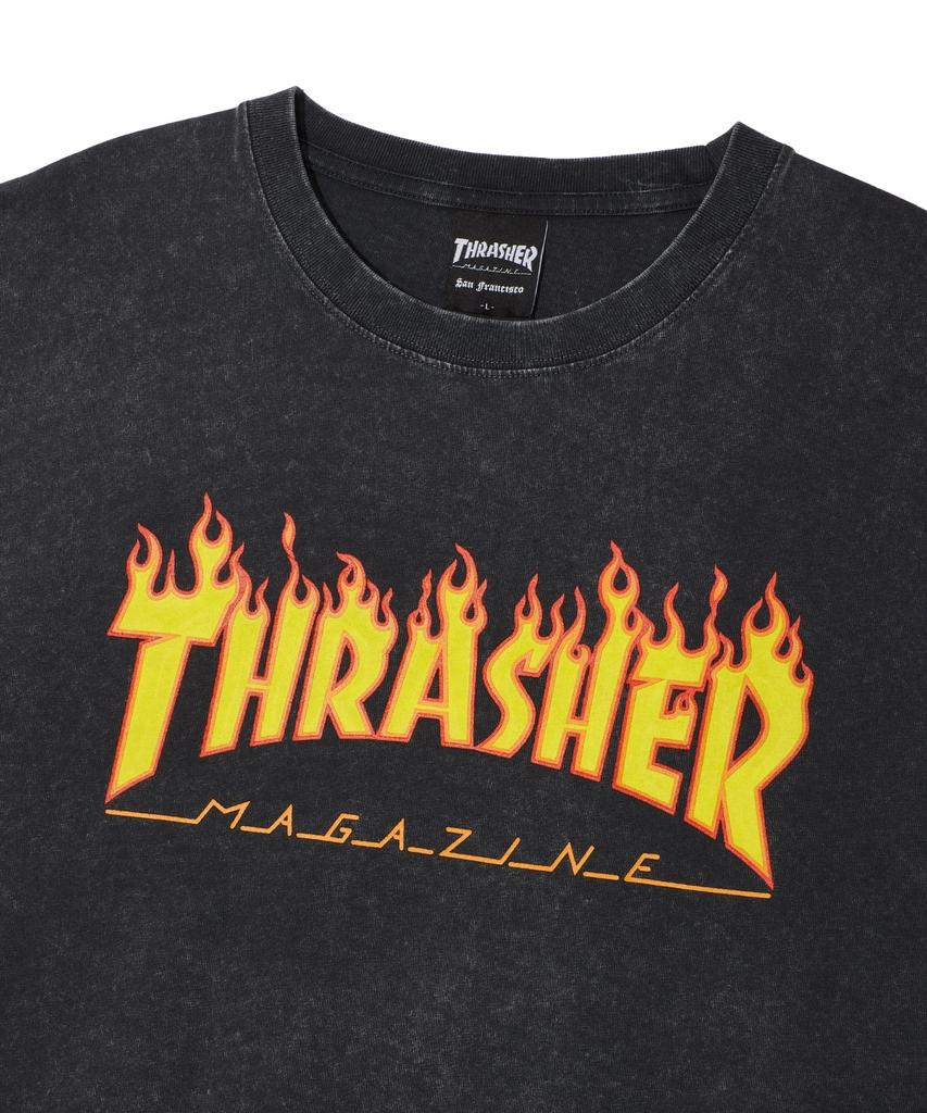 Treasure Flame Stonewashed Short Sleeve T-Shirt Charcoal
