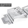 Stainless Steel Egg Slicers Multifunctional Heavy Duty Mushroom Slicers with Round Groove Easy Support Egg Cutter