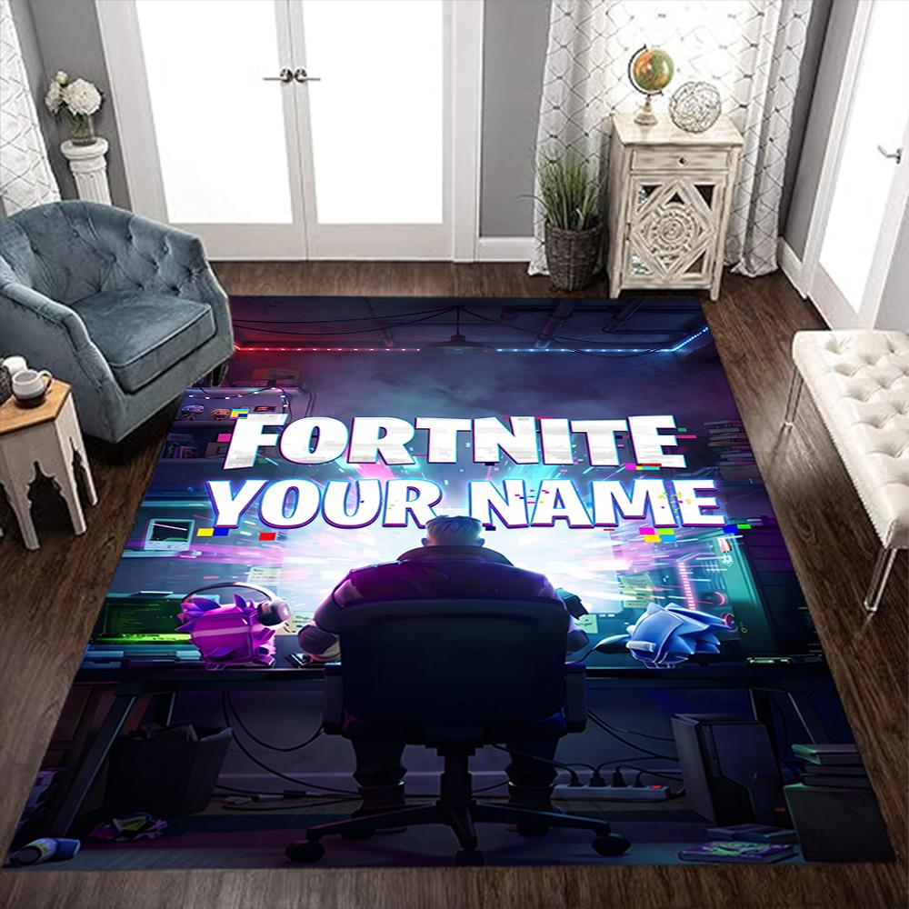 Fortnite Personalized Text Carpet Perfect for Dormitory Decorate room Study room Kitchen Antislip Carpet Decorate Offices