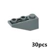 DO-IT-YOURSELF Constructing Blocks 30PCS Technical MOC Components Inverted 33° 3x1 Slope Face Reverse Bricks Attachments Learning-