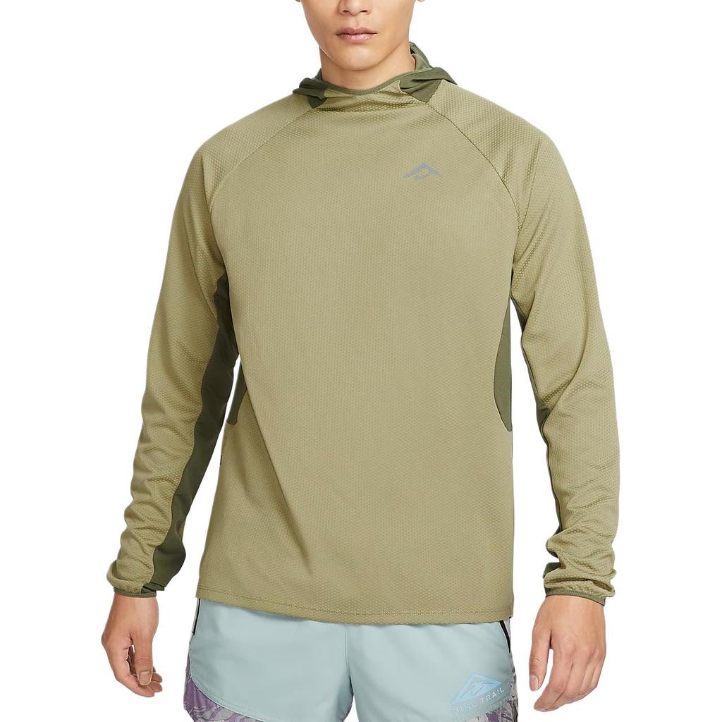 Nike Trail Solid Color Hooded Casual Long Sleeve Sweatshirt Men Sweatshirt Olive-Green FN4007-276