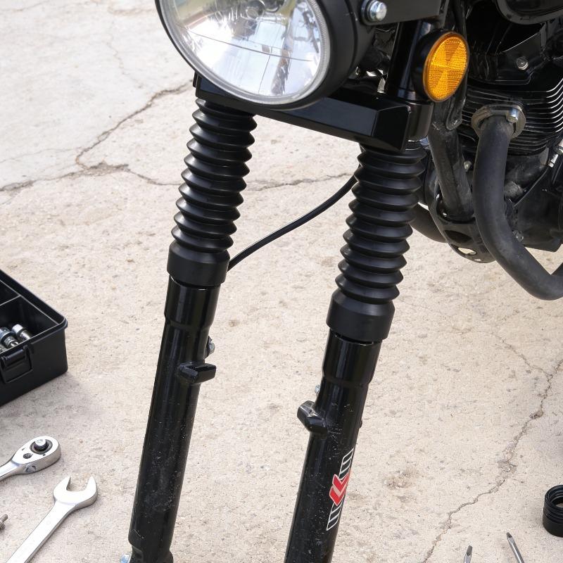 2Pcs Motorcycle Front Fork Shock Absorber Dust Cover Rubber Gaiters Gators Boots Dustproof Sleeve Protector Damping Accessories