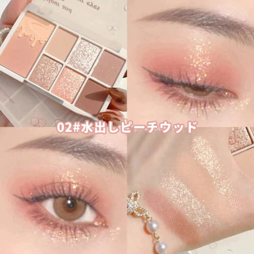 XIXI Fard à paupières SNS Palette de fards à paupières populaire Haute couleur Longue tenue - 02#