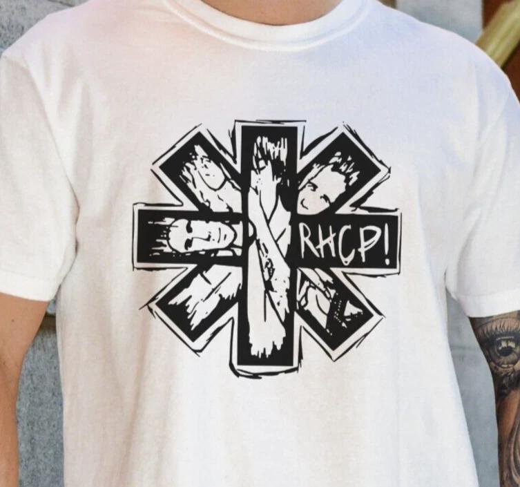 

RCHP Red Hot Chili Peppers T-Shirt Premium Vintage Black Comfort Color 1717 Tee L