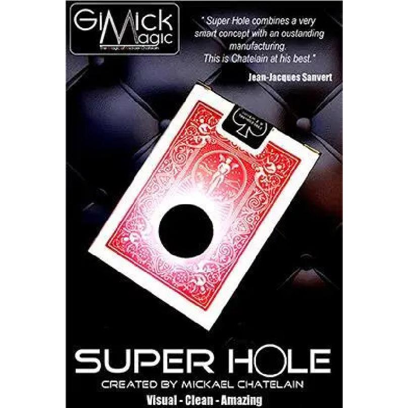 SUPER HOLE By Mickael Chatelain Card Magic Tricks Magia Magie Magicians Props Close Up Street Illusions Gimmicks + Tutorial