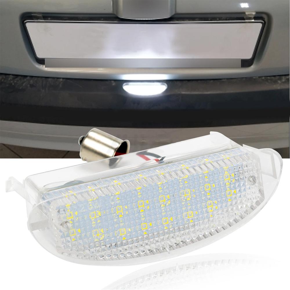 Car LED Number License Plate Light Lamp DC 12V Light Accessories For Renault Clio MK2 1998-2005 For Twingo 1 1993-2007