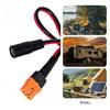 XT60I Female To 5.5x2.1mm Female Power Adapters Cable Converters Wire Plastic Texture Great for Drones Solar Generators