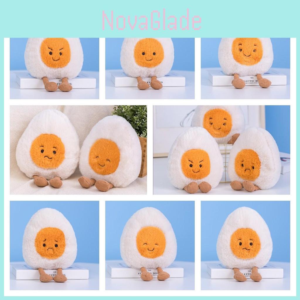 Cute Boiled Egg Plush Toy Egg Family Dolls For Fun And Comfort