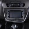 For Mazda MX-5 2016+ Matte Real Carbon Fiber Center Control Gear Shift Panel Multimedia Panel Cover Steering Wheel Frame Sticker