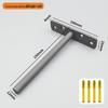 T-Shaped Invisible Shelf Bracket: Wall Mount Bookshelf & Storage Support.