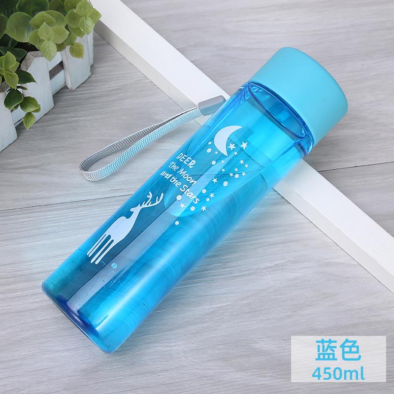 Water Bottle Supply Elk Cup Frosted Plastic Cup Portable Sports Water Cup Summer Student Cup Trend Outdoor Space Cup
