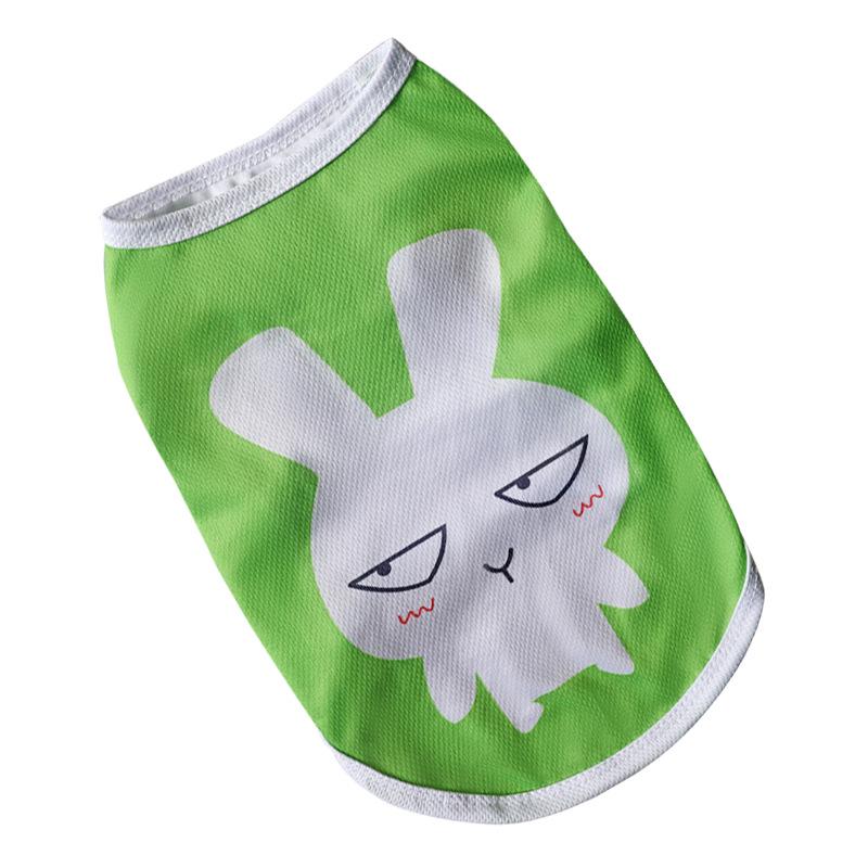 Cartoon Print Mesh Breathable Pet Vest for Dogs & Cats - Spring/Summer Collection