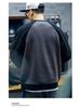 Men's Plus Size Color Block Heavyweight Hoodie - Casual Autumn/Winter Trendy Round Neck Pullover