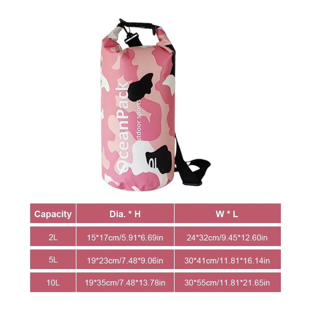 2/5/10L Dry Bag Touch Screen Waterproof Bags For Trekking Drifting Rafting Surfing kayak Outdoor Sports Bags Camping Equipment