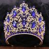 DIEZI New Arrival Princess Big Crystal Crown For Women Wedding Bridal Bride Luxury Elegant Queen Tiara Crown Hair Accessories