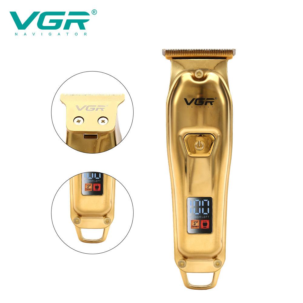 VGR V-965 USB Electric Hair Trimmer Rechargeable Shaver Razor with Led Digital Display Cordless Adjustable Clipper Hair Barber Home Razor Shaver